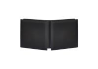 Коннектор стекло-стекло 135˚, мат.черн., латунь. РАСПРОДАЖА -70%