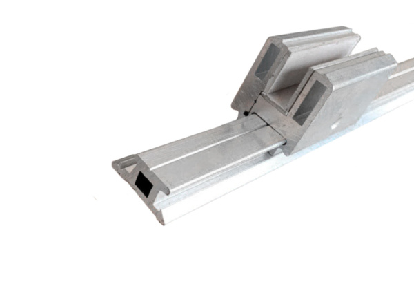 Профиль зажимной №-2 в сборе, Брашированный алюминий. Хлыст 3 м.п.СПЕЦПРЕДЛОЖЕНИЕ