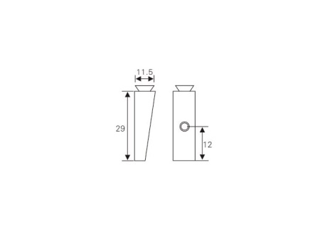 Полкодержатель для стекла №-4, цинк. сплав, сатин РАСПРОДАЖА -90%