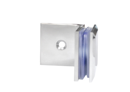 Коннектор стена-стекло 90°, латунь, хром