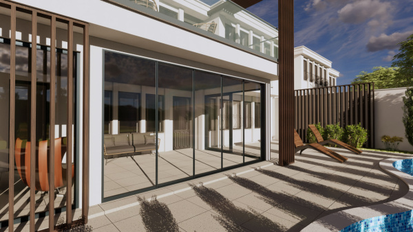 Раздвижная система с высоким порогом, 5-ти полосная