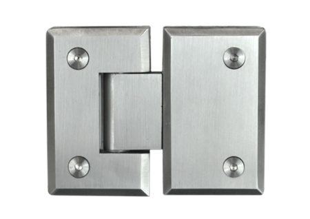 Петля №1 стекло-стекло угол поворота 180°, нерж.сталь, матовый