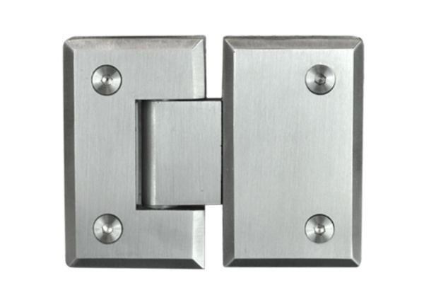 Петля №1 стекло-стекло угол поворота 180°, нерж.сталь, матовый