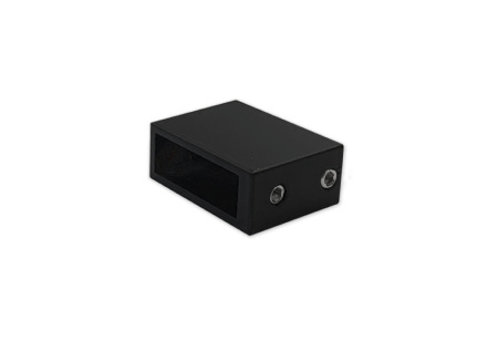 Соединитель трек-стена 30х10,  нерж. сталь, черный