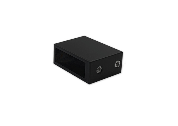 Соединитель трек-стена 30х10,  нерж. сталь, черный