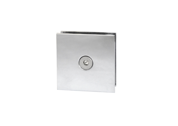 Коннектор пол-стена-стекло, латунь, хром