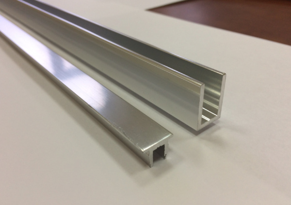 Профиль опорный под стекло 8 мм. 19Х13, 2200мм., полированный (40)