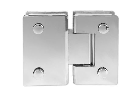 Петля №5 стекло-стекло угол поворота 180°, нерж.сталь, полированный