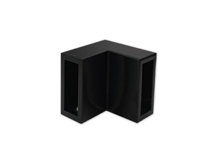 Соединитель трека 30х10, 90°, нерж. сталь, черный