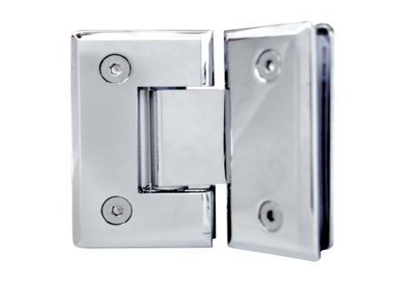 Петля №1 стекло-стекло угол поворота 135°, латунь, хром 