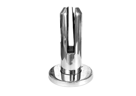 Стойка для напольного ограждения №1 Нерж. сталь, полированная