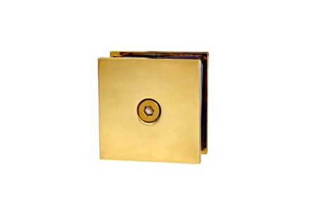 Коннектор пол-стена-стекло, латунь, золото