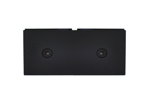 Коннектор стекло-стекло 180˚, мат.черн., латунь