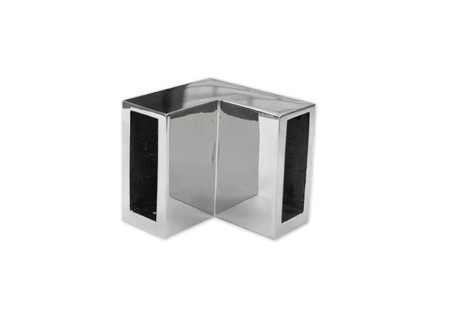 Соединитель трека 30х10, 90°, нерж. сталь, полированный