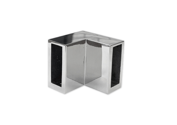 Соединитель трека 30х10, 90°, нерж. сталь, полированный