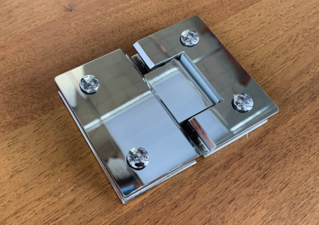 Петля №5 стекло-стекло угол поворота 180°, нерж.сталь, полированный