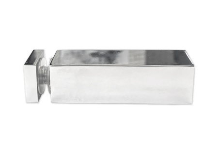 Соединитель труба-стекло 15х15, нерж.сталь, полиров.