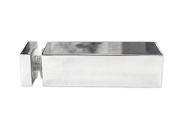 Соединитель труба-стекло 15х15, нерж.сталь, полиров.