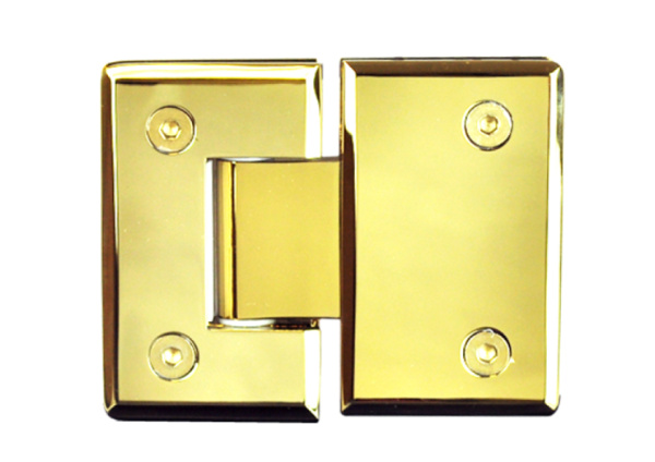 Петля №1 стекло-стекло угол поворота 180°, латунь, золото