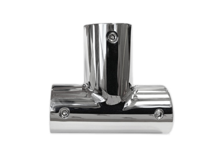 Соединитель т-образный труба-труба d=19, латунь, хром