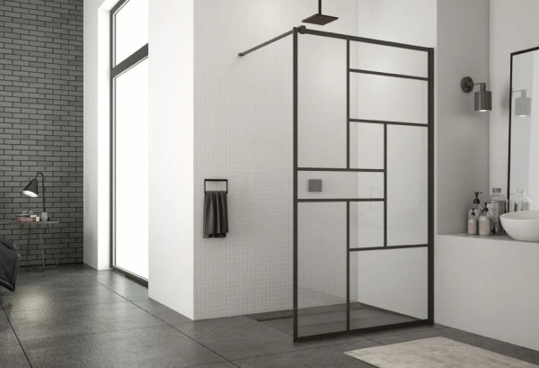 Планка для имитации Лофт перегородок, 3000 мм. черный