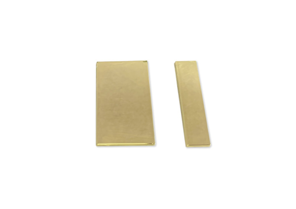 Петля Бергамо, стена-стекло, Пластиковые накладки.латунь, золото. РАСПРОДАЖА -70%