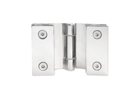 Петля №6 стекло-стекло 180°, Нерж.сталь. Полированный