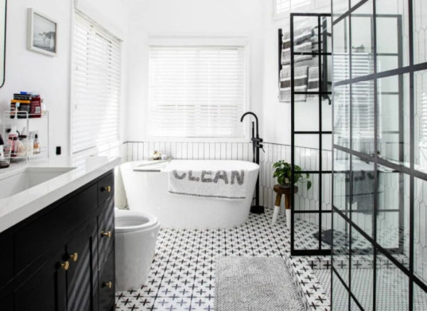 Планка для имитации Лофт перегородок, 3000 мм. черный