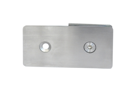 Коннектор стена-стекло 180°, нерж.сталь, матовый. РАСПРОДАЖА -70%