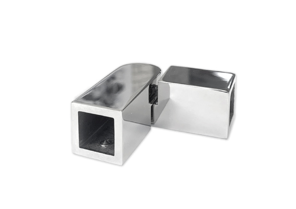 Соединитель труба-труба 15х15, регулируемый угол, нерж.сталь, полиров.