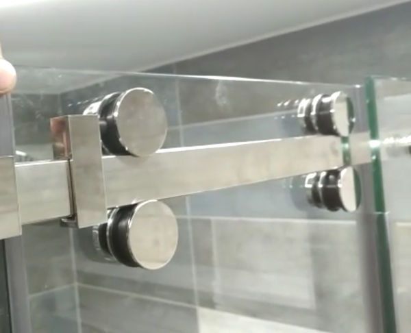  Комплект раздвижной системы (4 Ролика), нерж. сталь, полированный