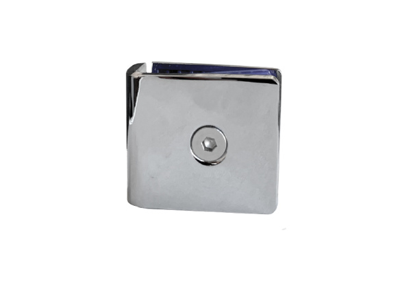 Коннектор №4 пол-стена -стекло, латунь, хром