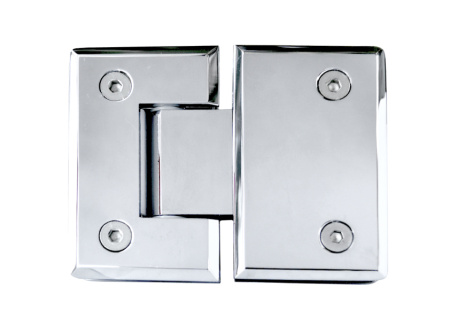 Петля №1 стекло-стекло угол поворота 180°, латунь, хром 