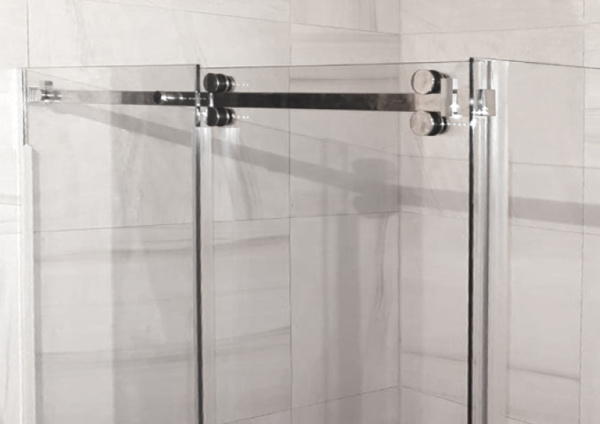  Комплект раздвижной системы (4 Ролика), нерж. сталь, полированный