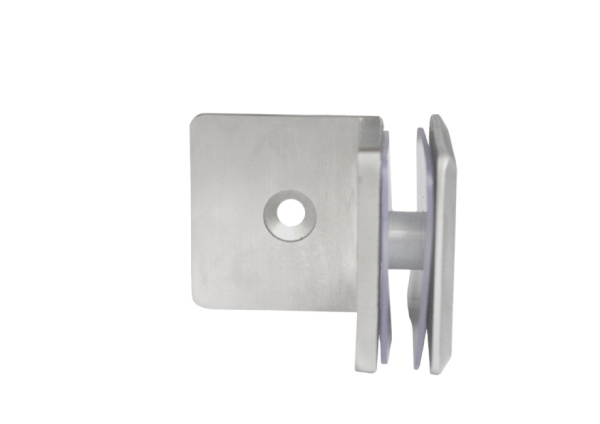 Коннектор стена-стекло 90°, нерж.сталь, матовый