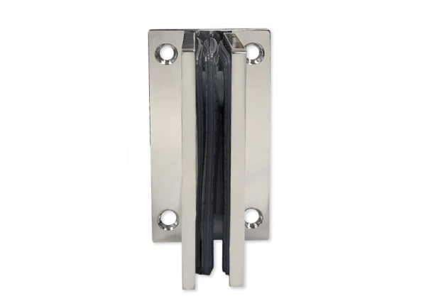 Петля №1 стена-стекло Центральное крепление монтажной пластины, Нерж.сталь. Полированный