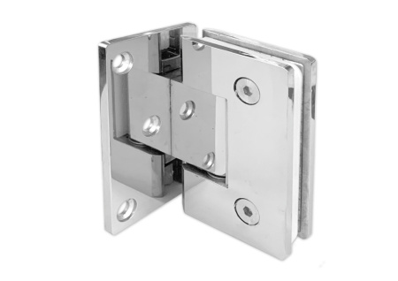 Петля №5 стена-стекло с односторонним креплением, нерж.сталь, полированный